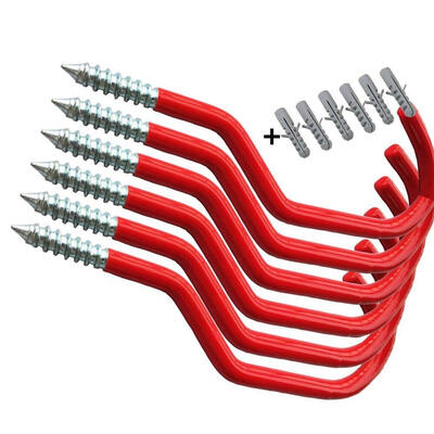 

UpperX Bike HooksHeavy Duty Bicycle Storage Hooks SetScrew-in Utility Storage Hangers Shed Garage Garden Hook