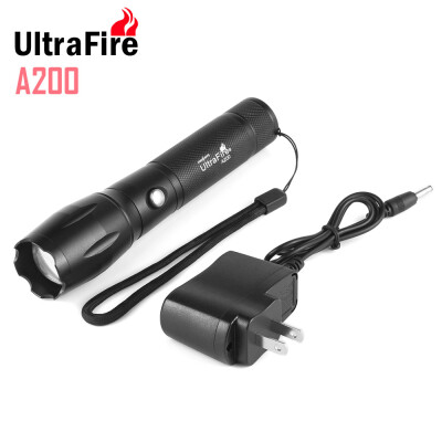 

UltraFire A200 Cree XML T6 1000LM Rechargeable Zoomable LED Flashlight