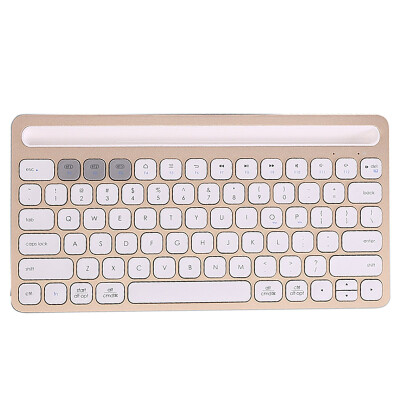 

Fude ik8500 Bluetooth keyboard ipad rechargeable wireless keyboard ultra-thin mute multi-device connection tablet mobile phone notebook office universal gold