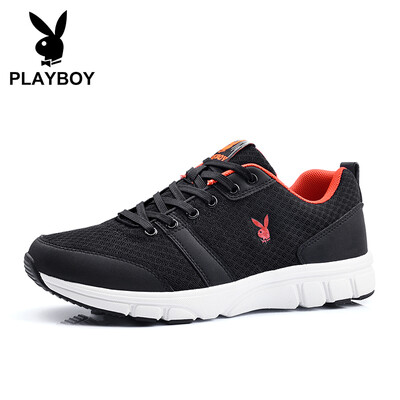 

Playboy PLAYBOY sports mesh casual shoes mens lightweight low cut skid 74752412-1 black 39