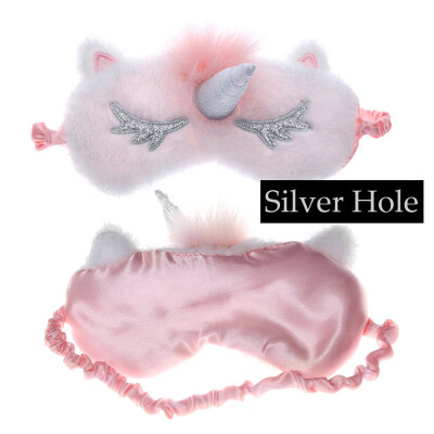 

Unicorn Cute Sleeping Mask Eye Shade Cover Patch for Girl Kid Teen Blindfold Travel Makeup Eye Care Tools Night Accessories 1PC