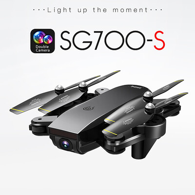 

SG700- 1080P Wide Angle Camera Optical Flow Positioning Wifi FPV Altitude Hold Gesture Controlled Foldable RC Training Drone for