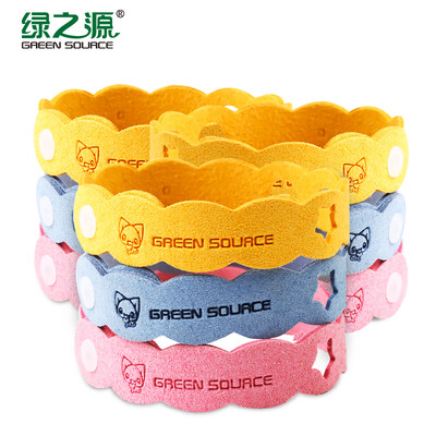

Green source plant essential oil mosquito repellent bracelet 9 sticks baby child cute mosquito bracelet adult outdoor sweat bracelet pregnant women mosquito repellent artifact mosquito repellent fashion hollow