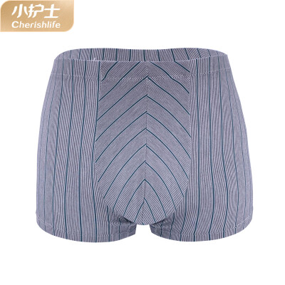 

Little nurse panties male 2019 new modal 80 stripes comfortable breathable waist flat pants XAN079 green bar 175XL