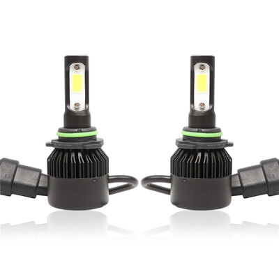 

9006 S2B 2PCS Led Cob LED Chip Car Headlamp 36W 6000k White Light 8000LM Car Bulb Fog Light Black