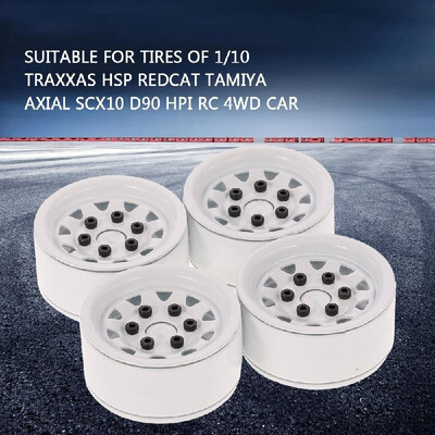 

4pcs 110 Metal Alloy 19in Wheel Rim Beadlock for 110 Traxxas HSP Redcat Tamiya Axial SCX10 D90 Hpi 4WD RC Crawler Car