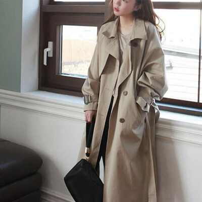 

Langyue womens 2019 spring new windbreaker female Korean casual fashion thin coat LWFY191195 khaki