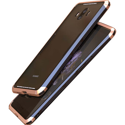 

Luxury Bumper sFor Huawei Mate 10 Pro Case With Transparent Glass Cover Phone Frame Cover sFor coque Huawei Mate 10 Case 10PRO