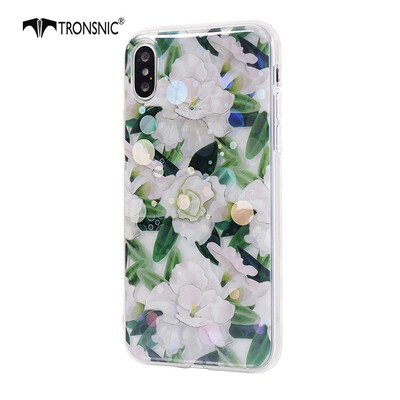 

Tronsnic Flowers Phone Case for iPhone 6 6s plus Shiny Laser Soft Cases for Transparent Covers
