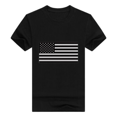 

Funny Mens Subdued American Flag T-Shirt