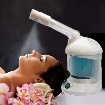 

2 in 1 Machine Facial Spray Steamer With Extendable Arm Ozone Table Top Mini Spa Face Design 360 Degrees Rotatably Spray Head