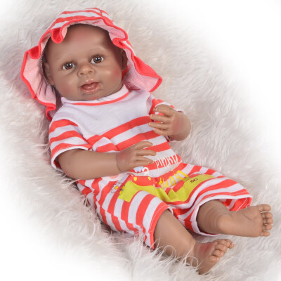 

23 Full Vinyl Body Reborn Baby Dolls Toy Lifelike Princess Girl 57 cm Realistic Alive Baby Doll For Children Bebe Xmas Gifts