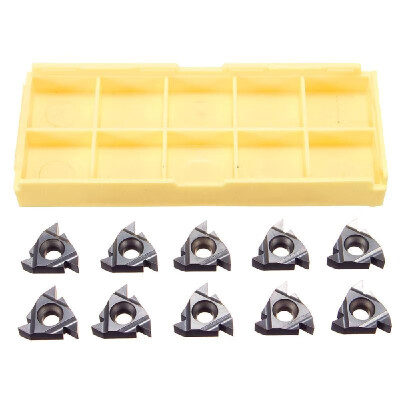 

10Pcs 16ER AG55 Carbide Threading Inserts for Steel Stainless Steel Turning Tool