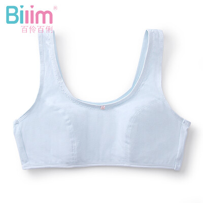 

Hundreds of girls&girls bra development period without steel ring girls underwear vest tube top student children bra 1388 1388 light blue 90A