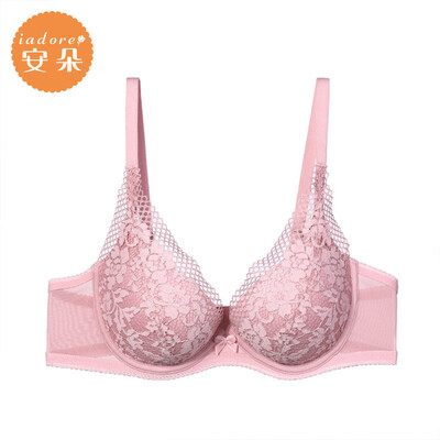 

An Lifangs Andu flower sexy lace underwear gathered on the bra bra bra HB0168U light purple LAV 75A