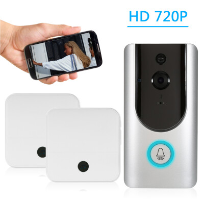 

HD 720P WiFi Smart Wireless Security Doorbell Smart Visual Intercom Recording Video Door Phone Night Vision Mobile Cruise Remote M