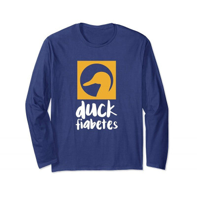 

Funny Diabetic Duck Fiabetes Long Sleeve T-Shirt