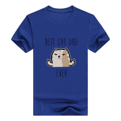 

Funny Cat Gifts Best Cat Dad Ever Young Mens T-Shirt