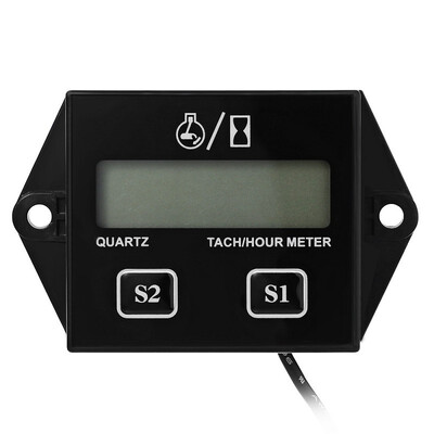 

HEXIANG B707 12V 5W Digital Engine Tach Tachometer Hour Meter Gauge Resettable Inductive for Motorcycle