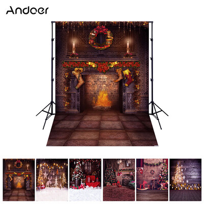 

Andoer 152 meters 57 feet Christmas Holiday Theme Background Photo Studio Props Foldable Polyester Fibre Photography Backdrop