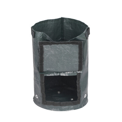 

Potato Grow Bag with Handles Fabric Pouch 10 Gallon PE Grow Bag for Growing Tomato Vegetable Gardening Accessory