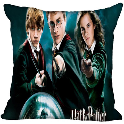 

Harry Potter Pillow Cover Bedroom Home Office Decorative Pillowcase Square Zipper Pillow Cases Satin Soft No Fade 35x35CM 35x35CM 35x35CM