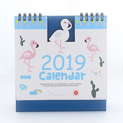

Mohamm Cute Unicorn Flamingo 2019 Planner Desk Calendar Supplies Office Decoration Organizer