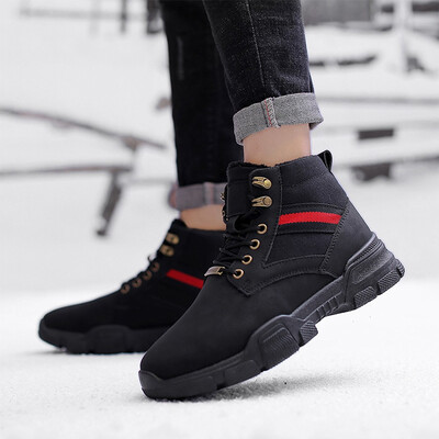 

Mens Martin Boots Casual Cotton Boots Warm Snow Boots in Winter