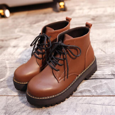 

European Fashion Women Martin Boots Lace up Sweet Girl Outdoor Boots