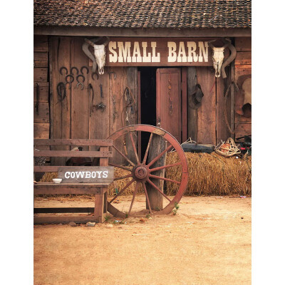 

Small Barn Photo Backdrop 57FT Vinyl Fabric Cloth Digital Printing Background s-2375