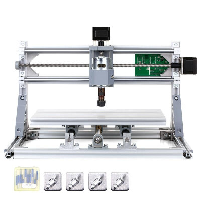 

CNC3018 DIY CNC Router Kit 2-in-1 Mini Engraving Machine GRBL Control 3 Axis for PCB PVC Plastic Acrylic Wood Carving Milling Engr