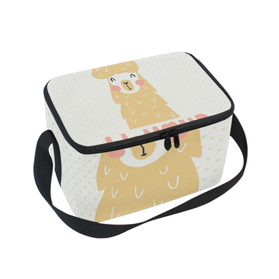 

ALAZA Lunch Box Insulated Lunch Bag Large Cooler Tender Llamour Tote Bag