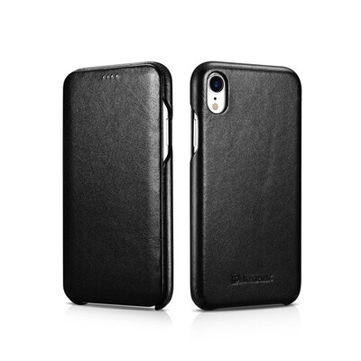 

ICARER Fashion Case For Apple iPhone XR XS MAX Case Skin Genuine Leather Book Cover For iPhone X XS Phone Case real leather Busi