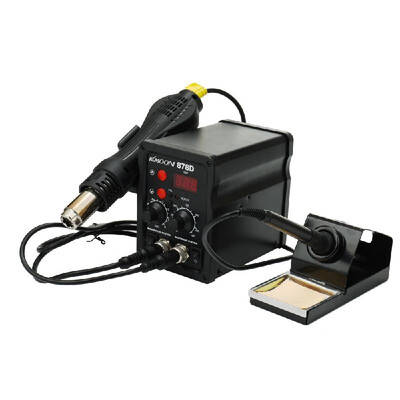 

EU Digital Display Two in One Rework Station Electric Soldering Iron Hot Air Machine Thermostatic Soldering Station Set