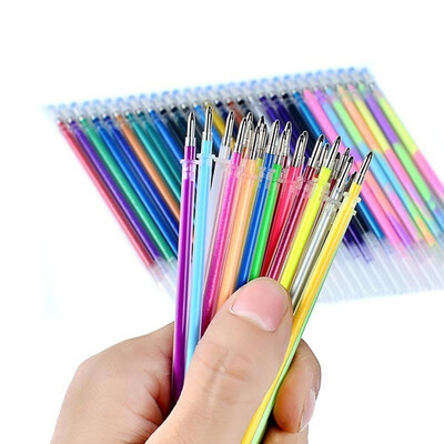 

Candy Colors Refills Neon Glitter Pastel Art Pen Replacement Students Stationery Supplies