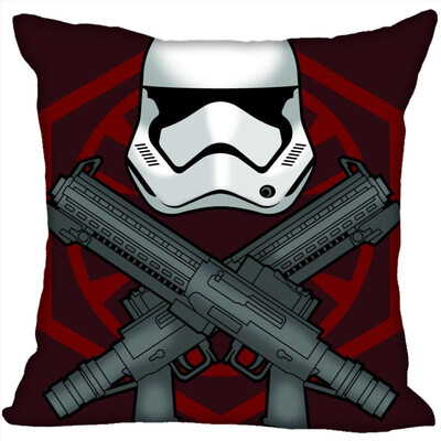 

Star Wars Pillow Cover Bedroom Home Office Decorative Pillowcase Square Zipper Pillow Cases Satin Fabric No Fade