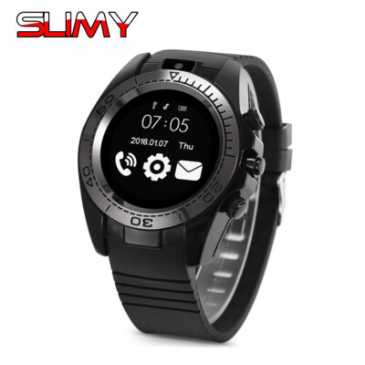 

Slimy Bluetooth Smart Watch SW007 With Camera Facebook Sync SMS MP3 Wristwatch Support Sim TF For Android Phone Pk GT08 DZ09 A1