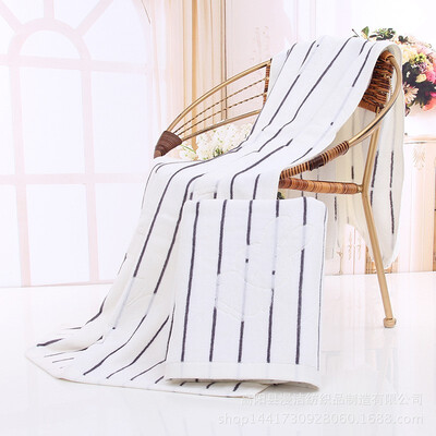 

100 Cotton Towel Jacquard Miffy Rabbit Thick Striped Bath Towel Soft Comfortable High Water Absorption Beautiful Towel