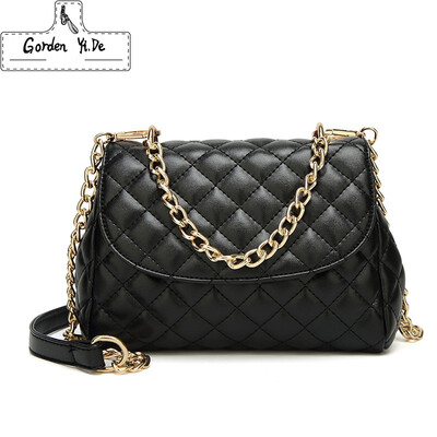 

2019 Famous Popular Design New Women Luxury Quilted Plaid Chains Messenger Bag Brand Name Diamond Lattice Bag Crossbody Bags