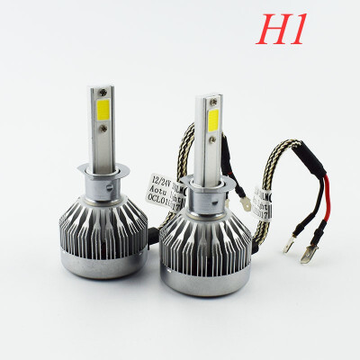 

1pair Car Headlamp 12V 60W Auto COB LED light Bulb 6000lm Automobile Headlights H4 H7 H8 H9 H11 9006 6000K Car fog lighting Lamp