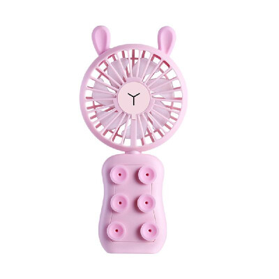 

Cartoon Folding LED Mini Fan Portable USB Mobile Phone Stand Night Light Blue&Bear