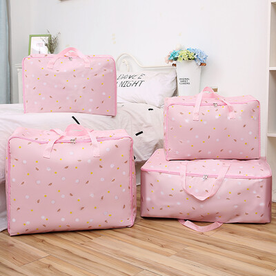 

Many beautiful recall thick storage bag Oxford cloth quilt bag oversized clothing finishing packing bag waterproof travel storage bag foundation flower 602550