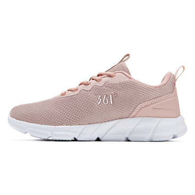 

361 degrees womens shoes sports shoes 2018 new breathable shock absorption cherry blossom pink casual running shoes 681832280-2 pink rose 361 degrees white 38