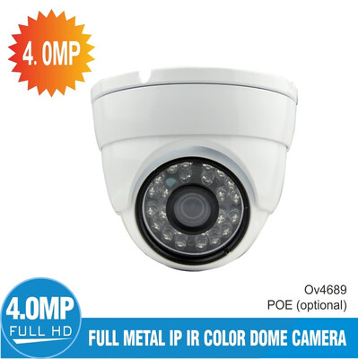 

4MP IP HD Dome Camera 36mm Fixed Lens ICR 24pcs Infrared LED - Infrared Distance 20M