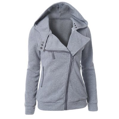 

New Women Hoodies Sweatshirt Autumn Winter Long Sleeve Zipper Hooded Coat Outerwear Warm Tracksuit Streetwear