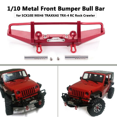 

110 Metal Front Bumper Bull Bar for SCX10II 90046 TRAXXAS TRX-4 RC Car Off-road Rock Crawler