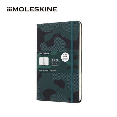

MOLESKINE notebook business office stationery hard surface horizontal large notebook Blend nomads series camouflage green