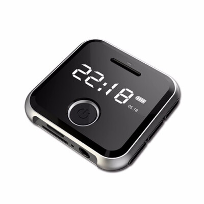 

HBNKH USB Mini MP3 Music Player Metal Portable Watch Band HIFI MP3 Player Running Sports FM Radio LCD Screen Support TF Card