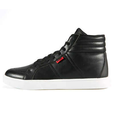 

PEAK mens shoes fashion high-top skateboard shoes wear-resistant non-slip casual shoes sports shoes DB840741 black red 39 yards