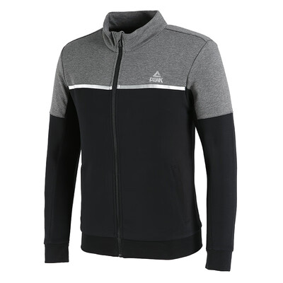 

PEAK Mens Fashion Open Sweatshirt Autumn&Winter New Casual Comfortable Sports Jacket DF683041 Black  Code